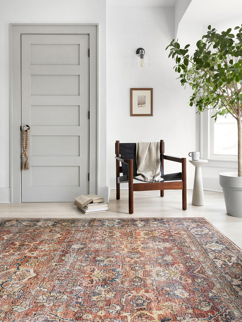 Layla LAY02 Spice/Marine 9' x 12' Rug by Loloi II