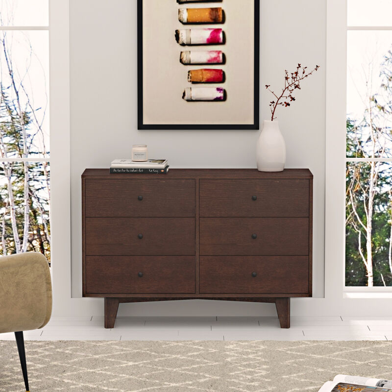 Solid Wood Spray-Painted Drawer Dresser Bar, Buffet Tableware Cabinet Lockers