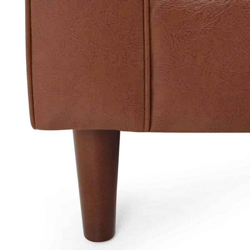 Merax Solid Wood Frame PU Fabric Sofa Couch