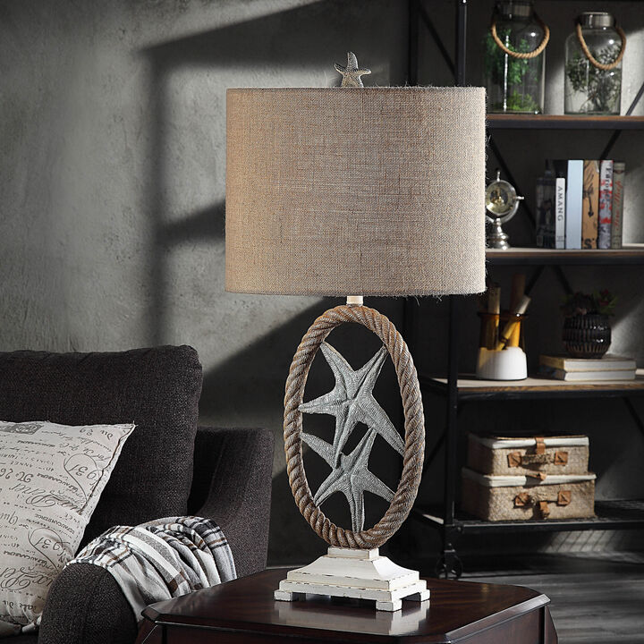 Sea Star Blue Lamp