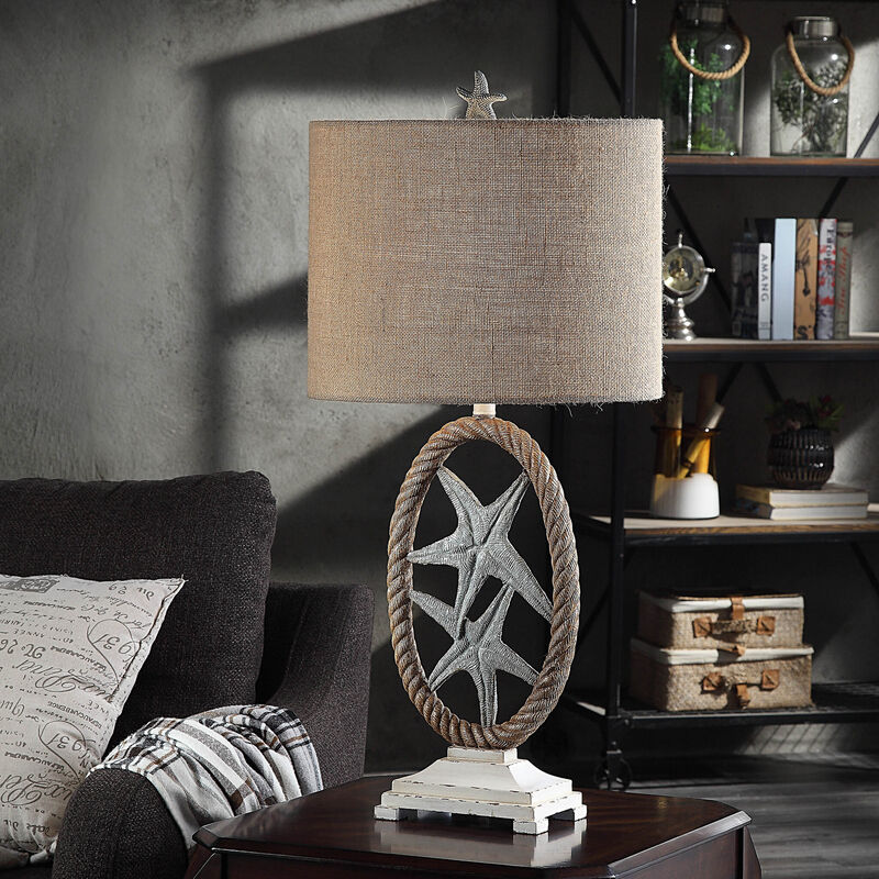 Sea Star Blue Lamp
