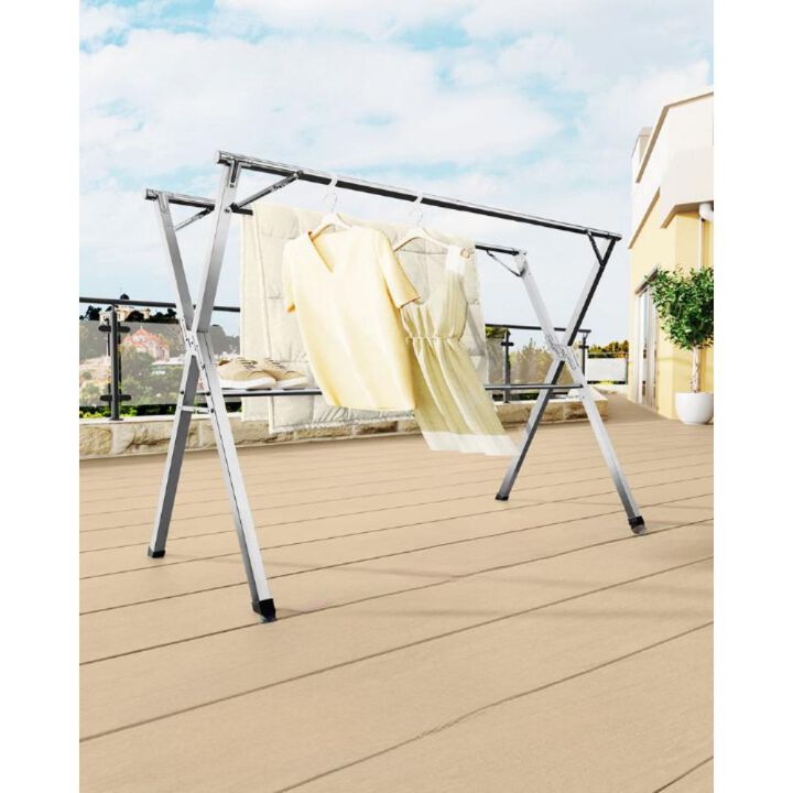 Extendable and Foldable Clothes Drying Rack