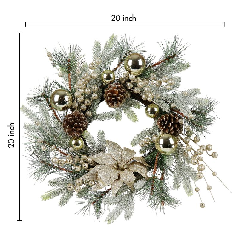 Christmas Wreath 20 Inch Christmas Door Decorations Wreath