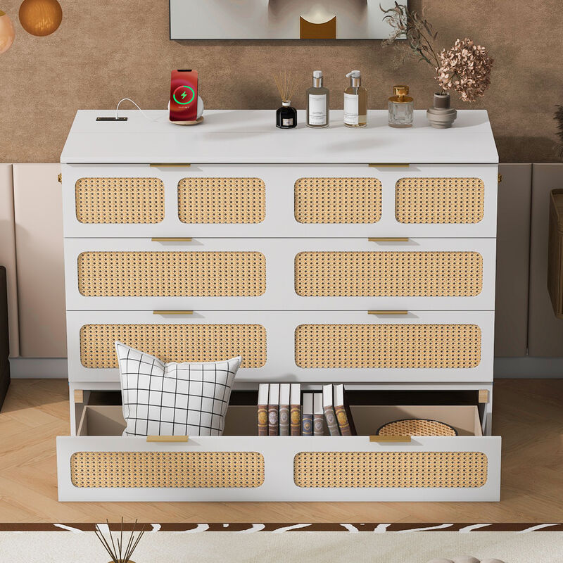 Merax Murphy Bed Cabinet with a Storage Drawer