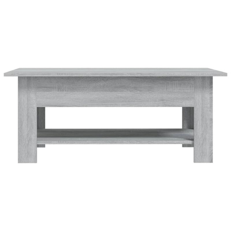 vidaXL Coffee Table Gray Sonoma 40.2"x21.7"x21.7" Chipboard