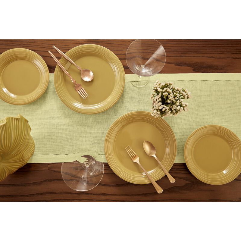Solino Home 100% Pure Linen Table Runner 14 x 108 Inch | Milan