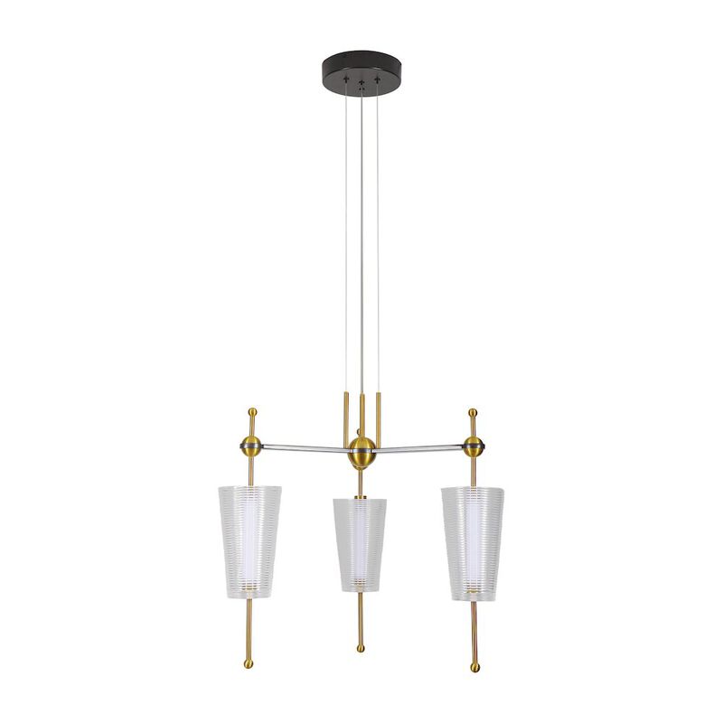 VONN Lighting Integrated LED Pendant Light Height Adjustable Chandelier