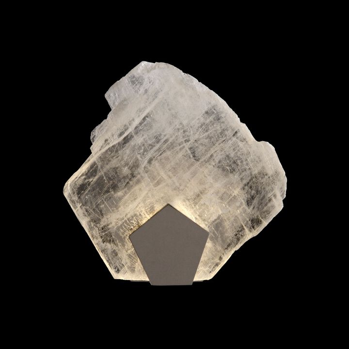 Selenite Pane Single-Light Wall Sconce