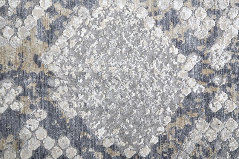 Laina 39GIF 3' x 5' Silver/Gray/Blue Rug
