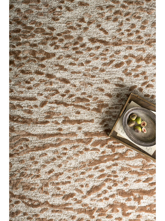 Juneau JY01 Oatmeal/Terracotta 18" x 18" Sample Rug