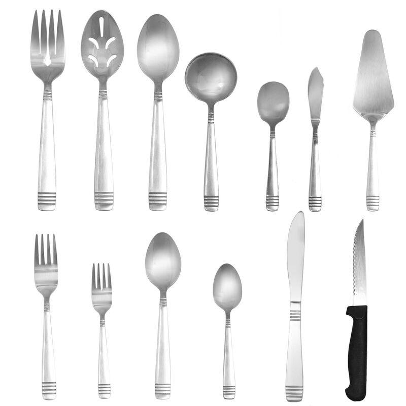 Gibson Home Palmore Plus 55 Piece Flatware Set