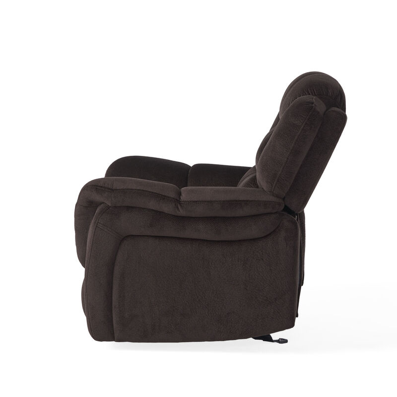 Merax Classic Design Plush Fabric Glider Recliner Chair