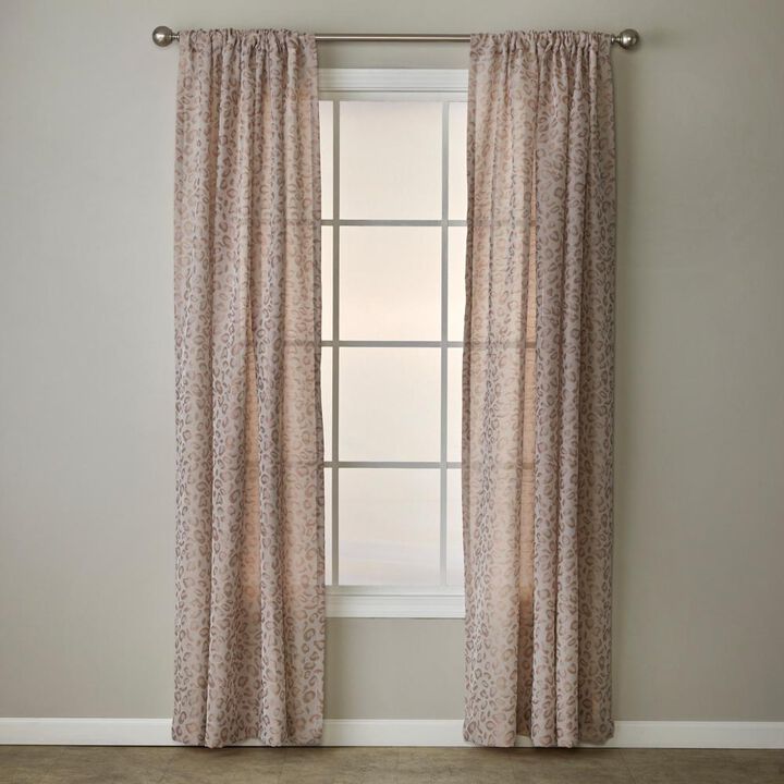 SKL Home By Saturday Knight Ltd Cheetah Spot Window Curtain Panel - 56X84", Bronze