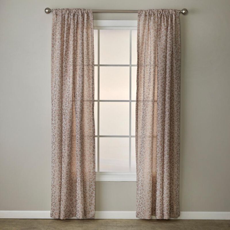 SKL Home By Saturday Knight Ltd Cheetah Spot Window Curtain Panel - 56X84", Bronze