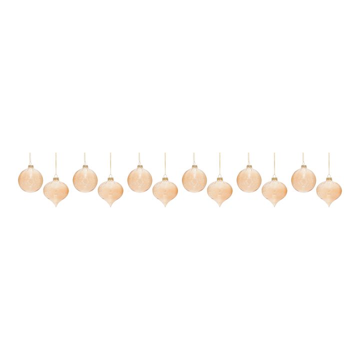 Set of 12 Christmas Ornaments for Holiday Tree Decoration