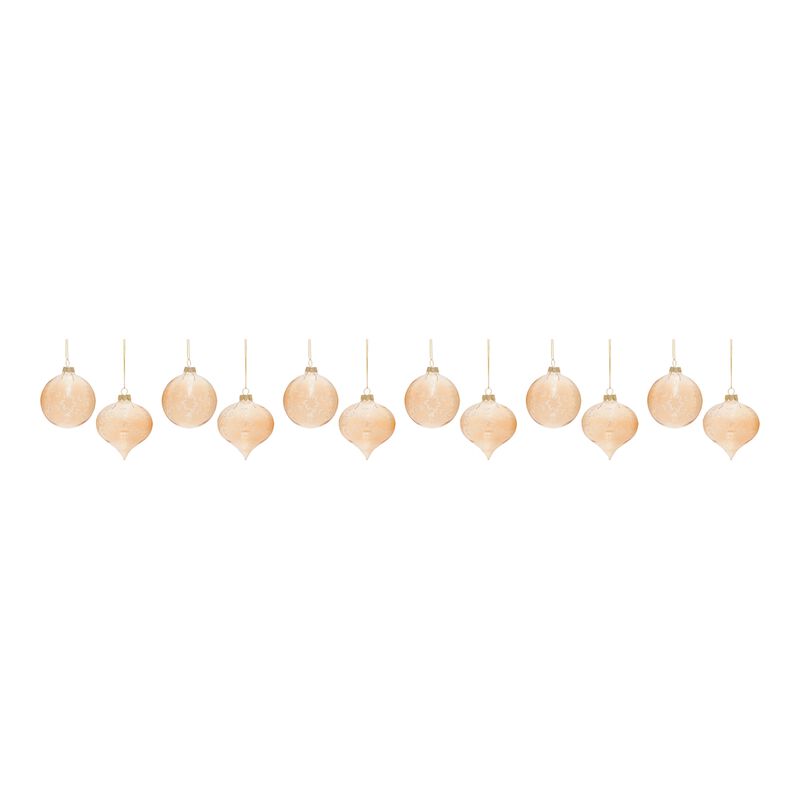 Set of 12 Christmas Ornaments for Holiday Tree Decoration
