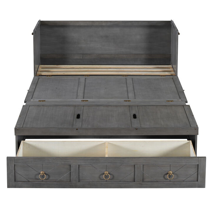 Merax Space-saving Murphy Bed with USB Port