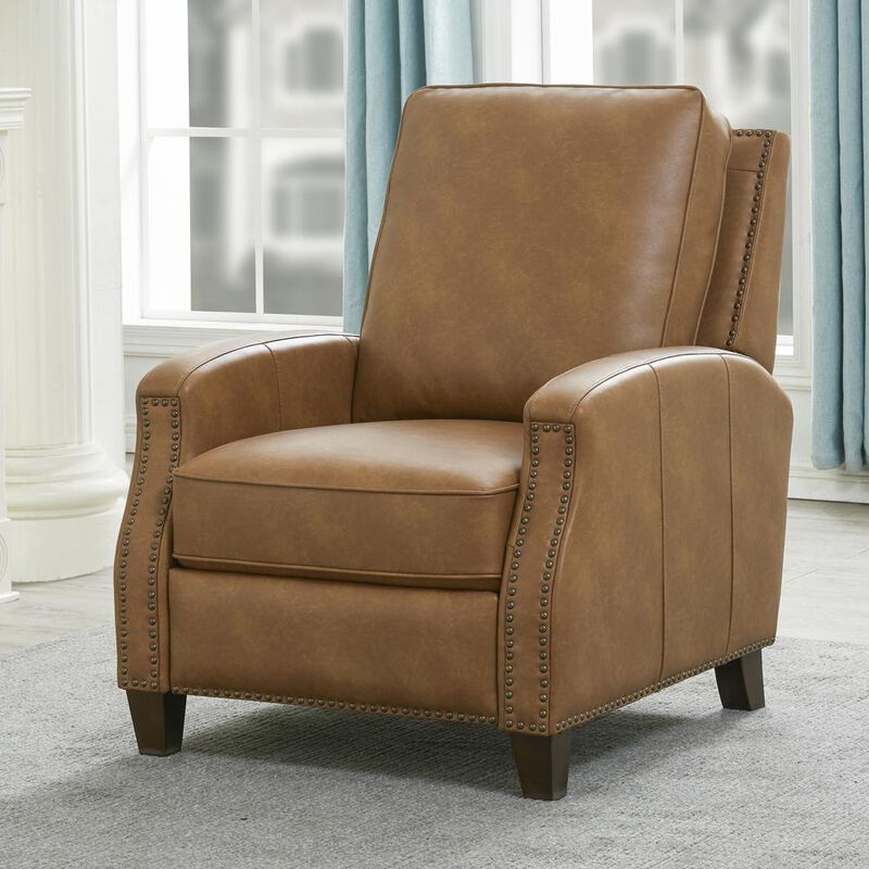 Comfort Pointe James Saddle Faux Leather Push Back Recliner