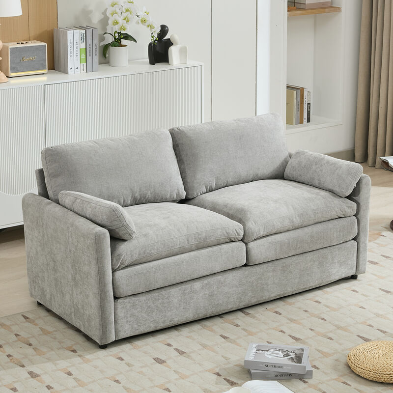 Merax Upholstered Loveseat Sofa for Living Room