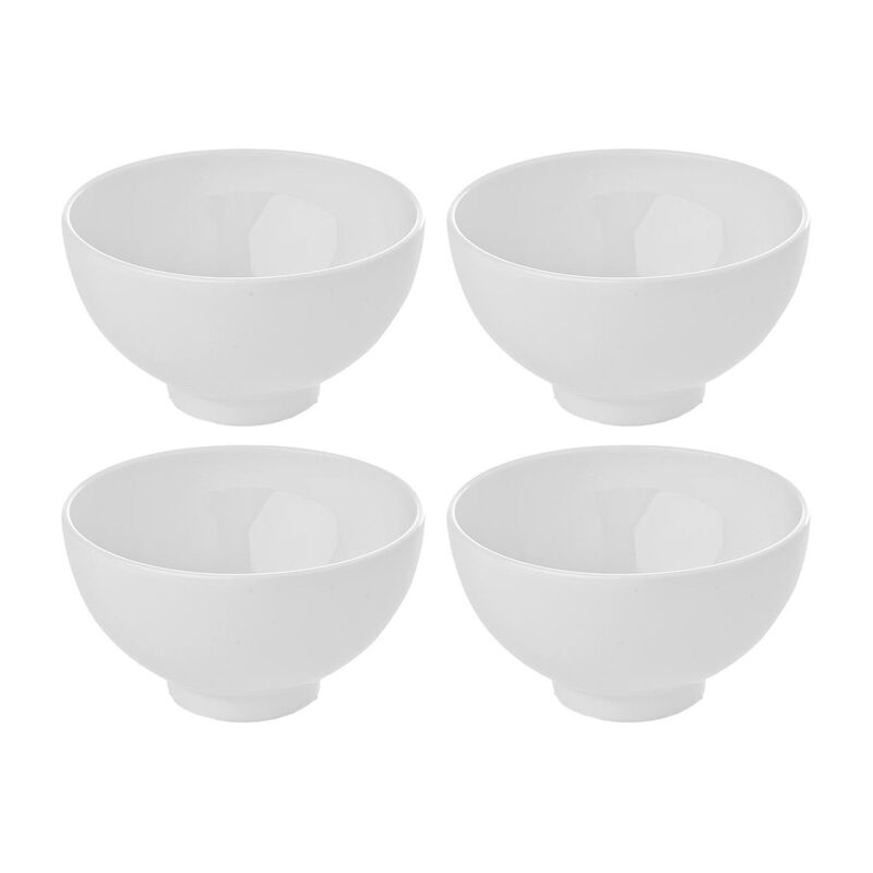 Porcelain Delta-Coupe dia.5.25" h:3" 17 oz. Round White Porcelain Bowl (Set of 4)