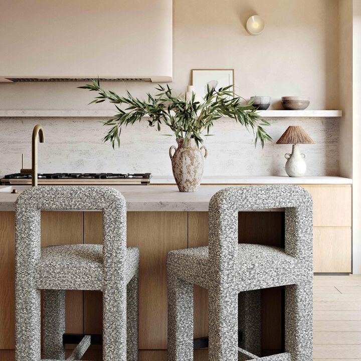 Hazel Cream Boucle Counter Stool