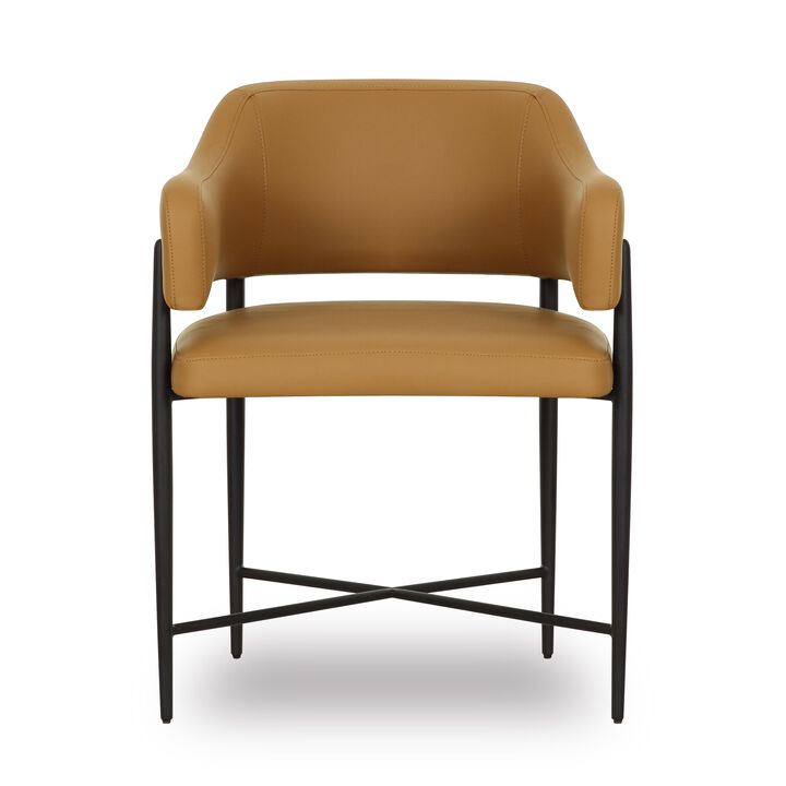 Sezanne Cream Vegan Leather Dining Chair Sezanne Cream Vegan Leather Dining Chair