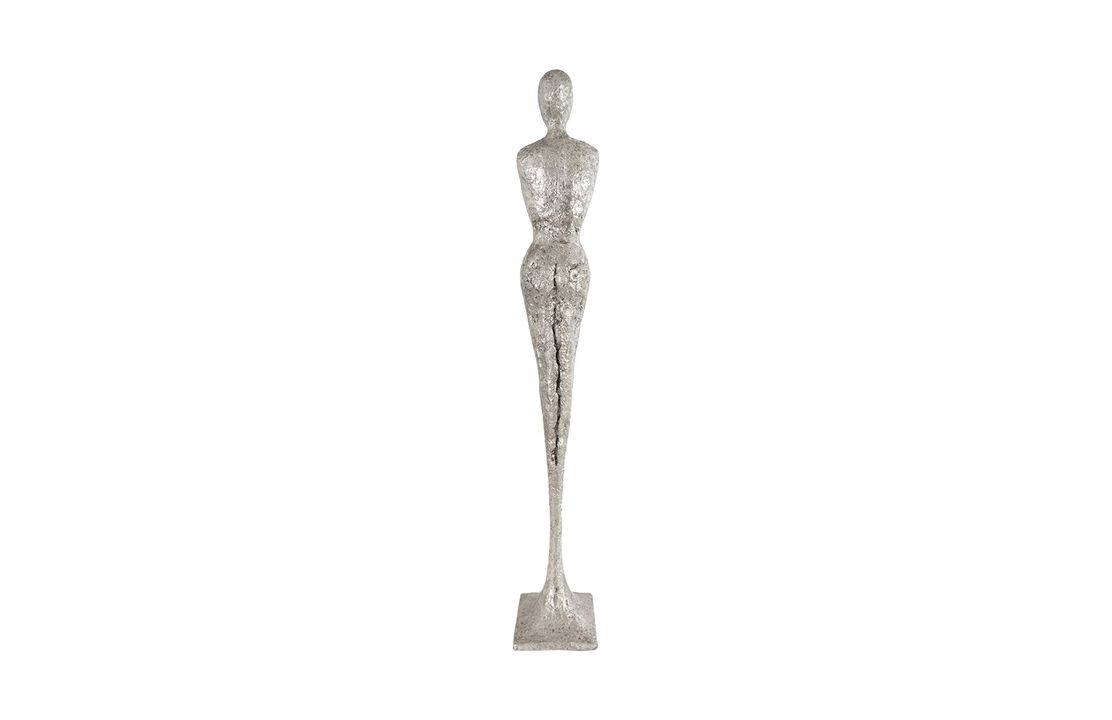 Tall Chiseled Female Sculpture