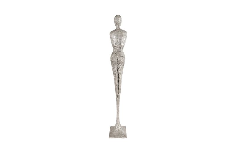 Tall Chiseled Female Sculpture
