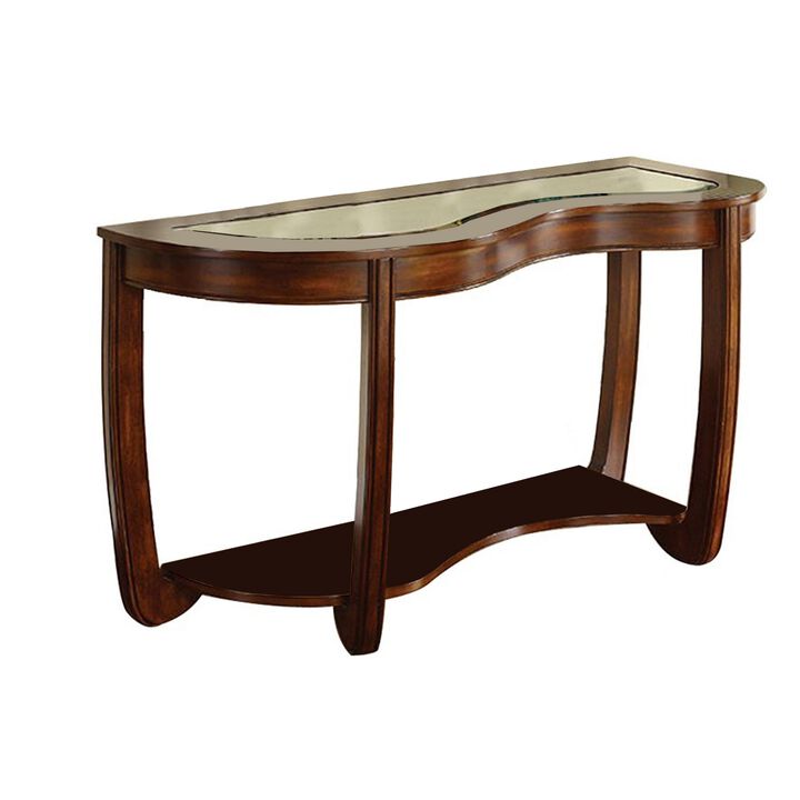 Crystal Falls Transitional Style Sofa Table-Benzara