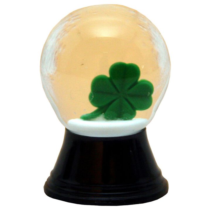 1.5" Perzy 4-Leaf Clover St. Patrick's Day Snow Globe