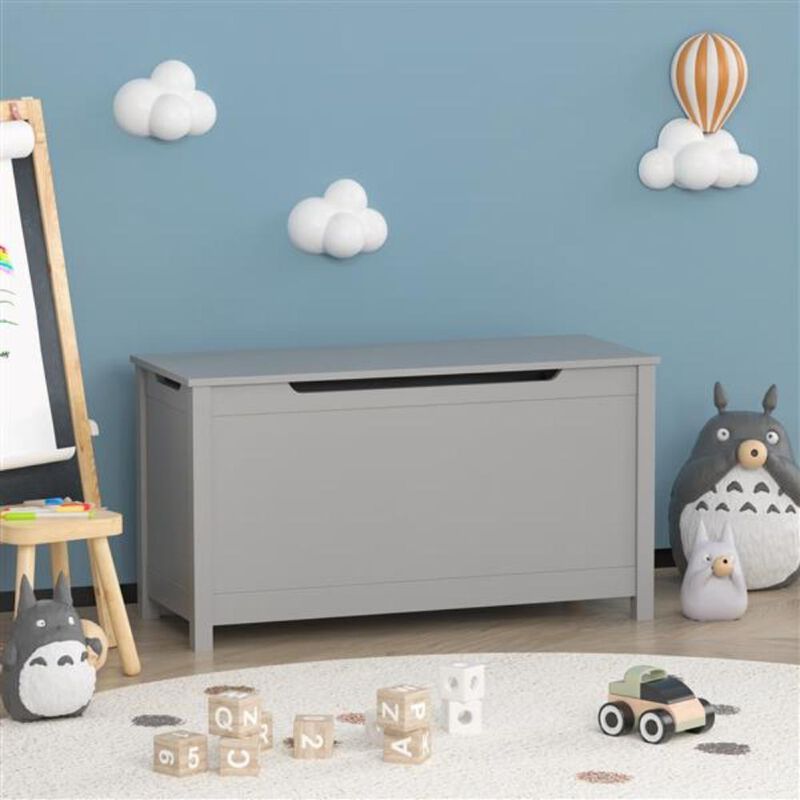 Kids Wooden Toy Box – Spacious Storage Chest for Toys, Books & Clothes