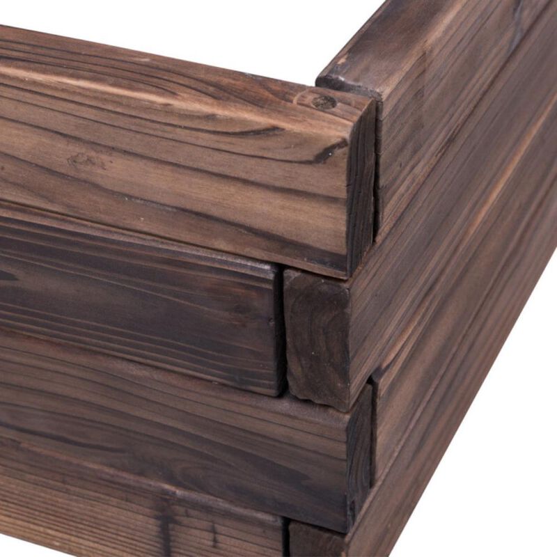 Hivvago Elevated Wooden Garden Planter Box Bed Kit