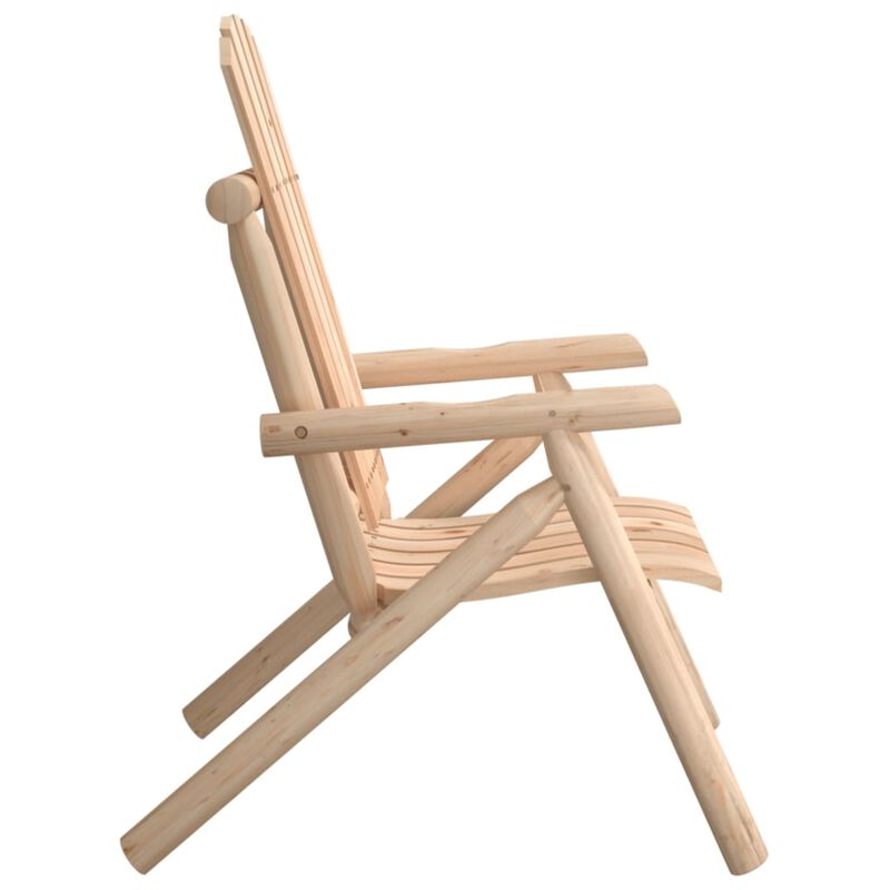 vidaXL Patio Chair 26.8"x33.9"x40.6" Solid Wood Spruce