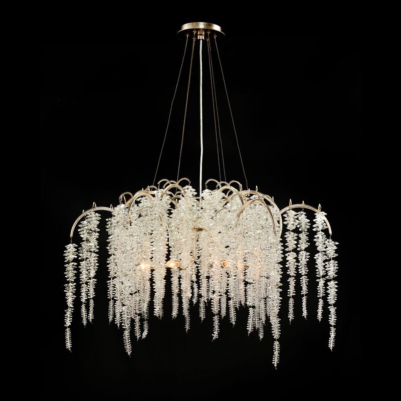 Cascading Crystal Six-Light Chandelier
