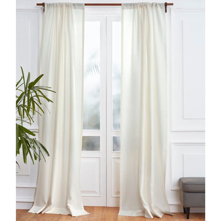 Solino Home 100% Pure Linen Curtain | Linen for Thanksgiving, Christmas