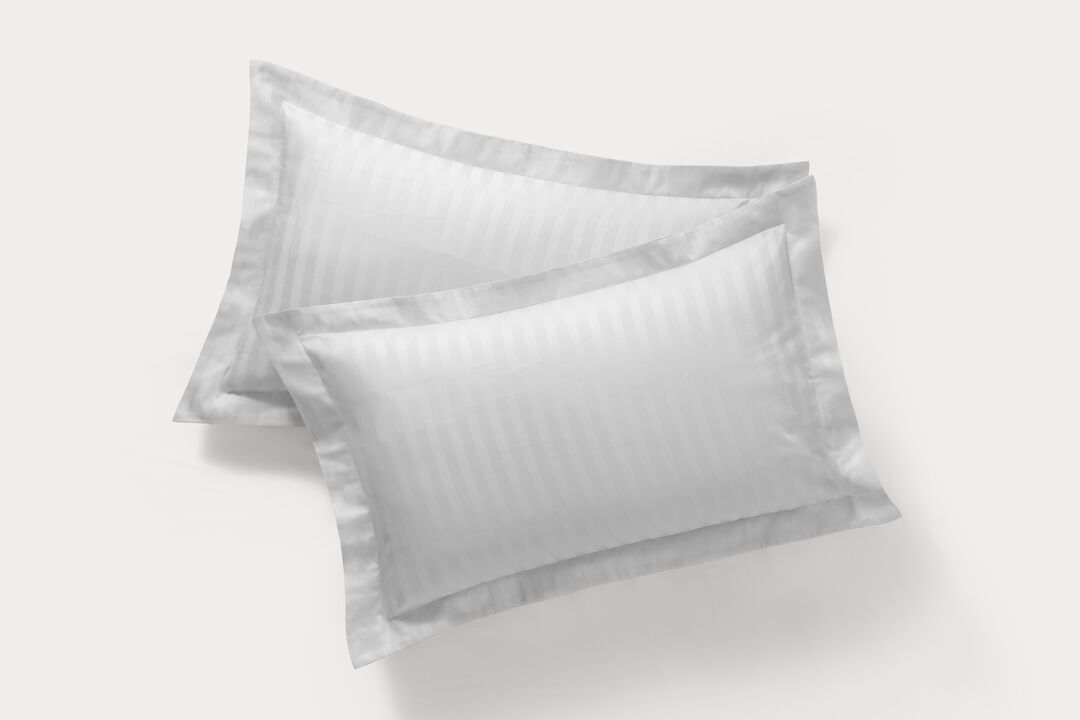 Brooks Brothers Sateen Stripe Cotton Sham Case Pair