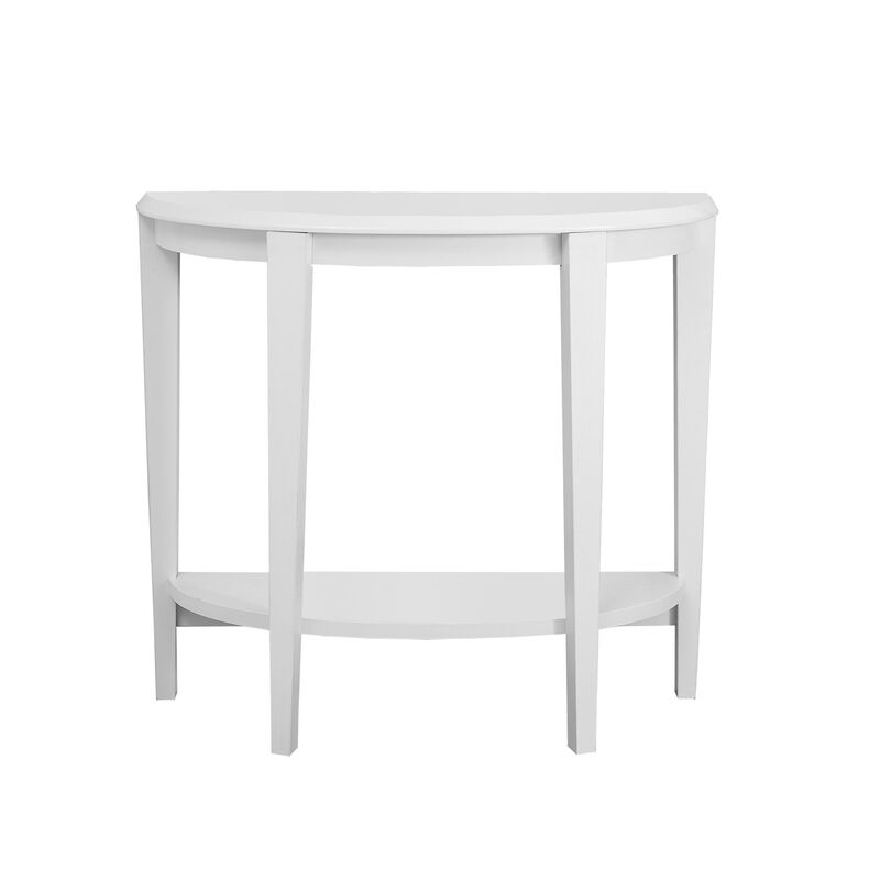 Monarch Specialties I 2451 Accent Table, Console, Entryway, Narrow, Sofa, Living Room, Bedroom, Laminate, White, Contemporary, Modern