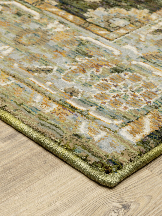 Andorra 2'3" x 8' Green Rug