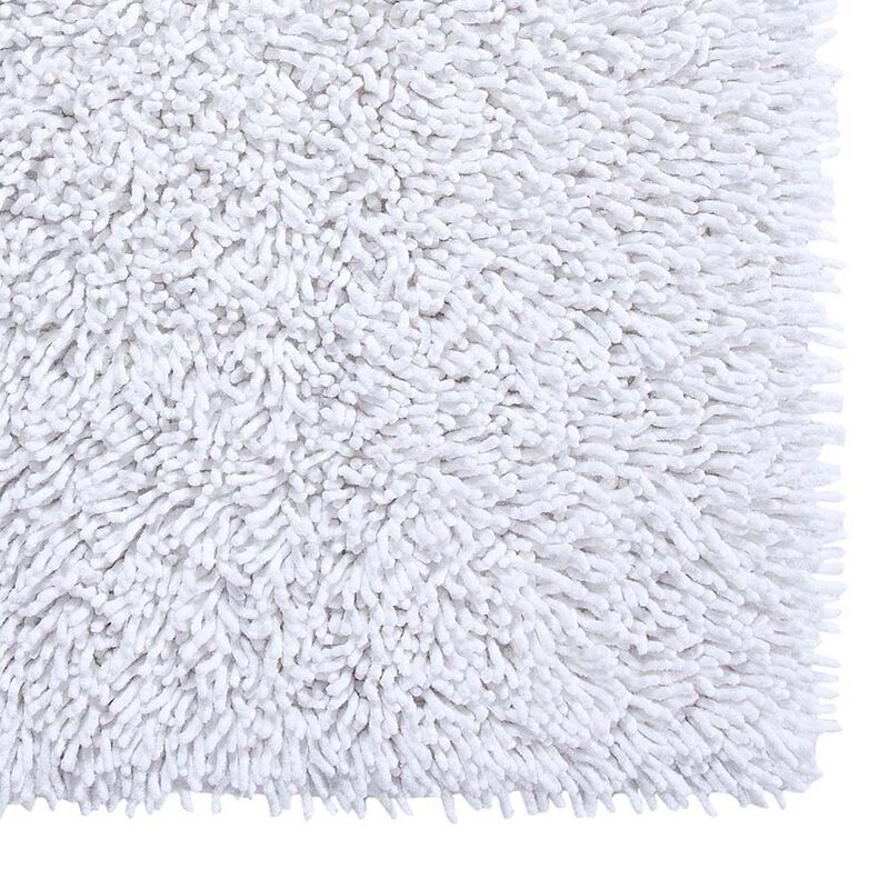 Knightsbridge Chenille Shaggy 220 GSF Non Skid Back Bath Rug 24 x 40 - Natural