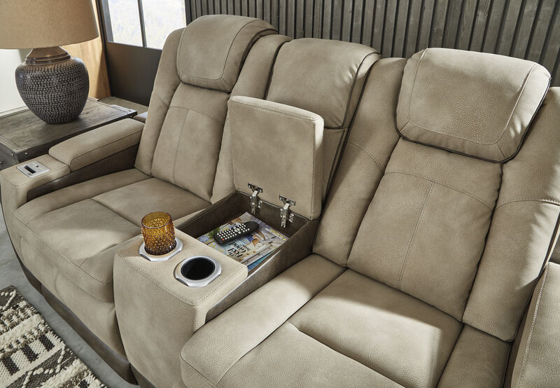 Next-Gen DuraPella Sand Power Reclining Loveseat
