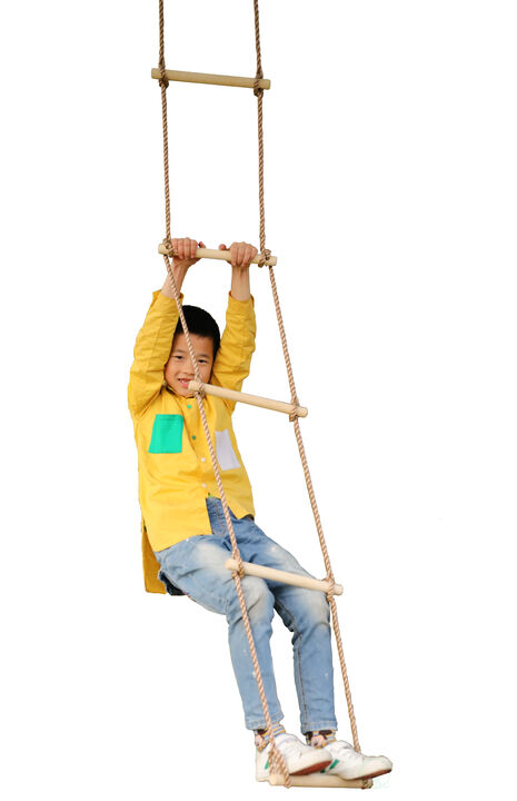 5 Step Climbing Wooden Rope Ladder