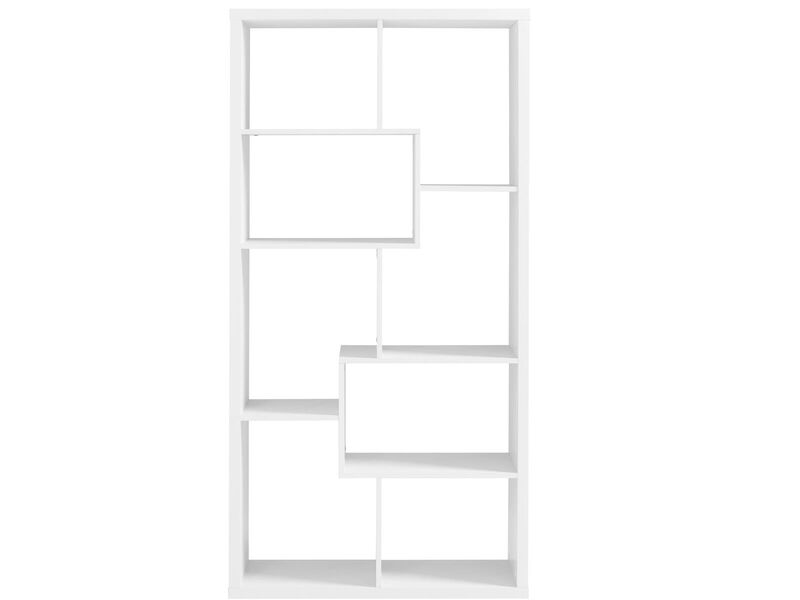 Leva Scandinavian Tall 7 Shelf Open Bookcase