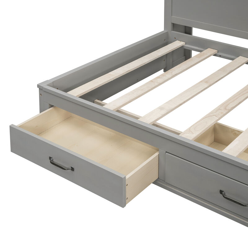 Merax Daybed Frame with 3 Storage Drawers
