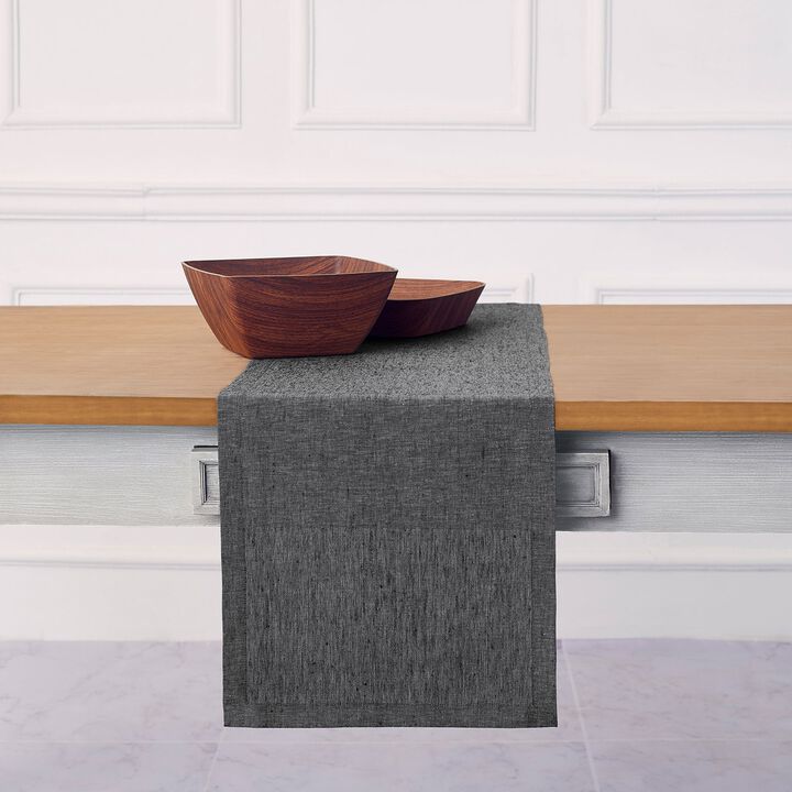 Solino Home 100% Pure Linen Table Runner | Athena for Thanksgiving, Christmas