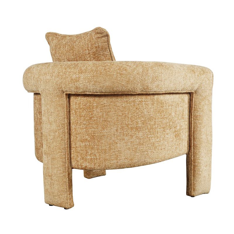 Jofran Adley Modern Upholstered Vintage Accent Armchair with Pillow
