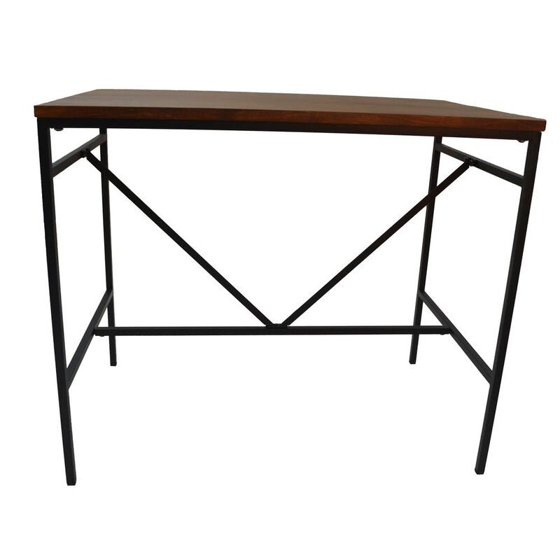 Carolina Living Aileen Bar Table - Chestnut/Black