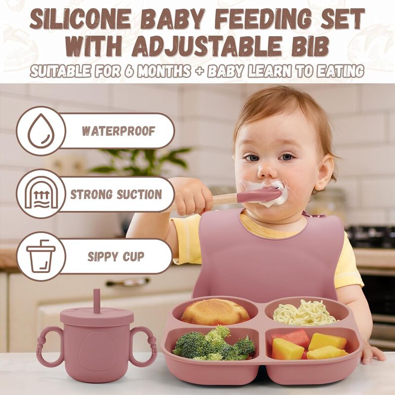 Silicone Baby Feeding Kit, Essentials for Baby Led Weaning