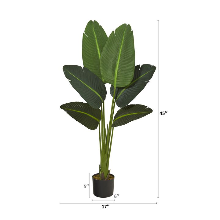Hivvago 45" Travelerâ€™s Palm Artificial Plant (Real Touch)