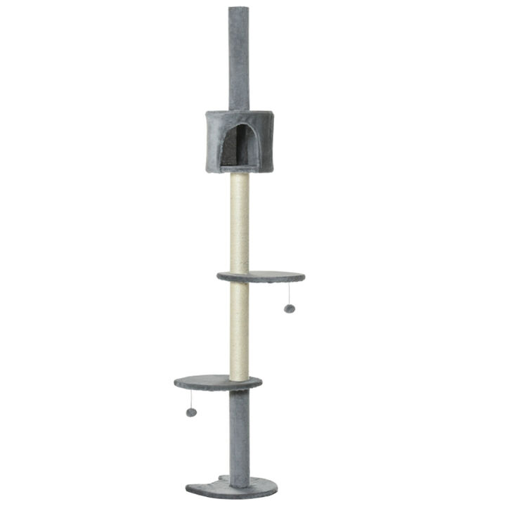 Modern Multi-Level Cat Tree with Scratching Posts, Perches, and Hideaway Condos for Cats