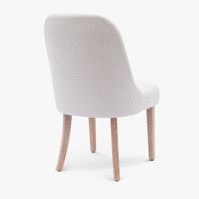 WestinTrends Mid-Century Modern Upholstered Boucle Dining Chair